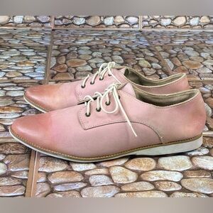 Rollie Nation Derby Pink Lace Up Super Soft Leather Women's Sz 13 Men’s 44 10 US